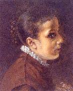 Adolph von Menzel, Head of a Girl